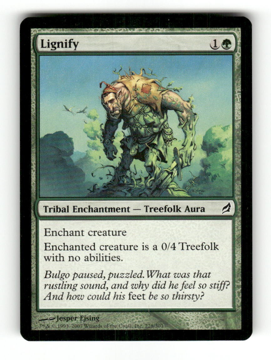 Lignify 228 Common Lorwyn Magic: The Gathering Near Mint