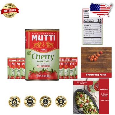 Authentic Italian Cherry Tomatoes 14oz 12-Pack - , Gluten-Free, All-Natural