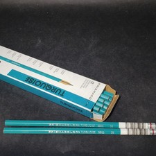 Set of 12 Unsharpened Prismacolor Turquoise 3B Drawing Pencils 2266 375-3B NIB