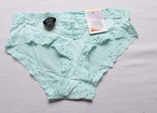 Maidenform Women's Lace Microfiber Cheeky Hipster DH3 Blue Spearmint Medium NWT