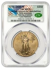 2026-W 1 oz Enhanced Gold Eagle 250 Liberty Bell FDD CAC MS70 (1776-2026)