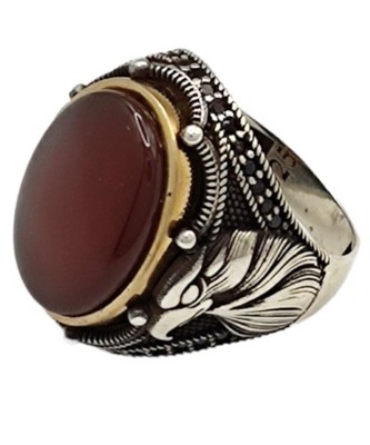 Turkish Handmade 925 Sterling Silver Men's Ring k36