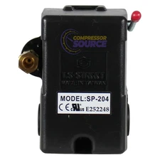 Heavy Duty 4port 25 Amp Air Compressor Pressure Switch Control Valve 105-135 PSI