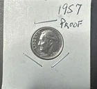 1957 Roosevelt Dime Choice Proof 90% Silver