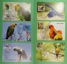 DR WHO 2016 INDIA 6 FDC MAXIMUM CARD BIRD/PARROT R63869