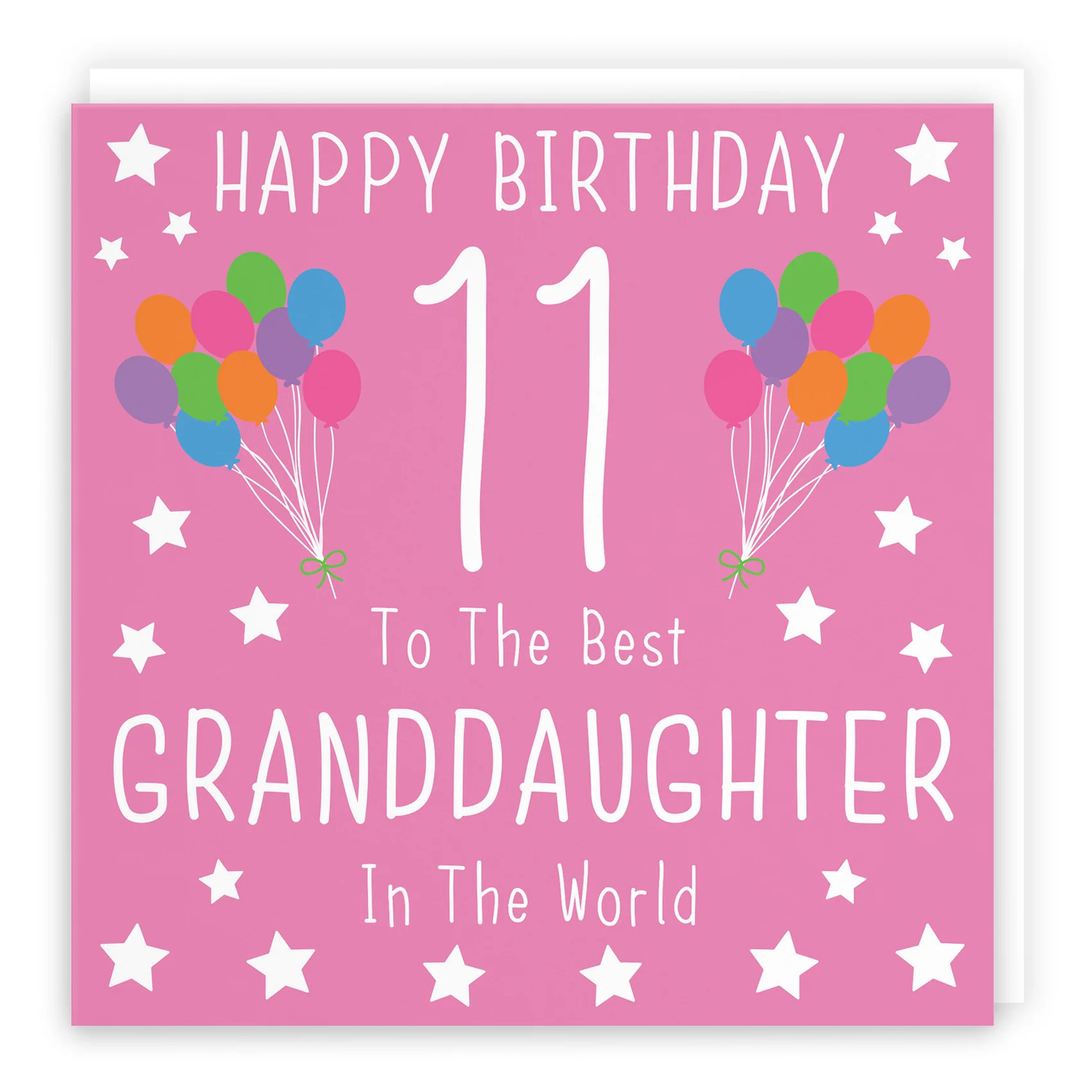 11th Granddaughter Birthday Card Iconic