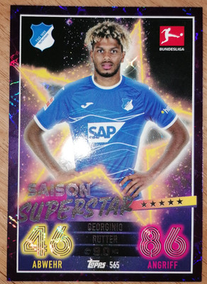 Topps Match Attax Extra 22/23 2022/2023 Saison Superstar Georginio Rutter #565