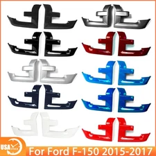 Pair Grille Molding Trim Headlight Bezel For 2015-2017 Ford F150 F-150