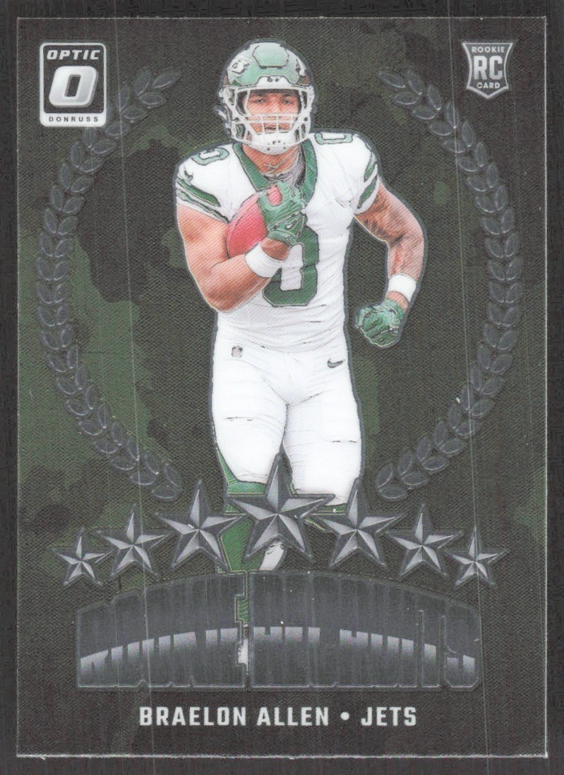 2024 Donruss Optic Rookie Recruits Braelon Allen Rookie New York Jets #18