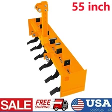 55 Inch Tow Behind Box Scraper Three-Point Quick Hitch Box Scraper for Cat 1