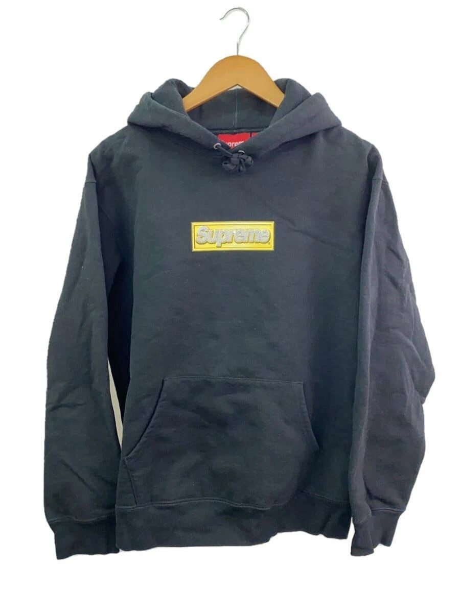 Sweat à capuche Supreme M coton noir uni occasion