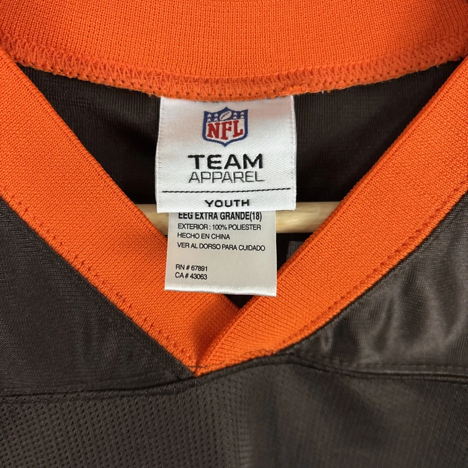 Camiseta Cleveland Browns Trent Richardson #33 Equipo NFL Ropa Juvenil 2XL 18 Foto 3 de 4