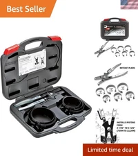 Powerbuilt Piston Ring Compressor Tool Set for Car Engine, Vehicle Maintenanc...