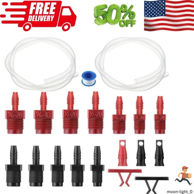 #ad Master Cylinder Bleeder Kit Complete Brake Bleeder Kit with 22 in Clear Hose Cl $12.25