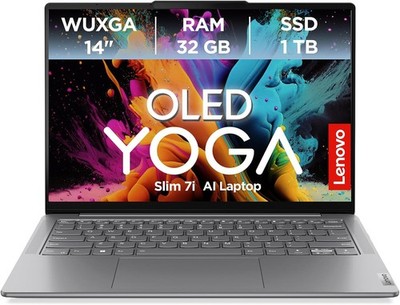 Lenovo Yoga Slim 7i AI Laptop 14'' WUXGA OLED Display Intel i7 32GB Ram 1TB SSD