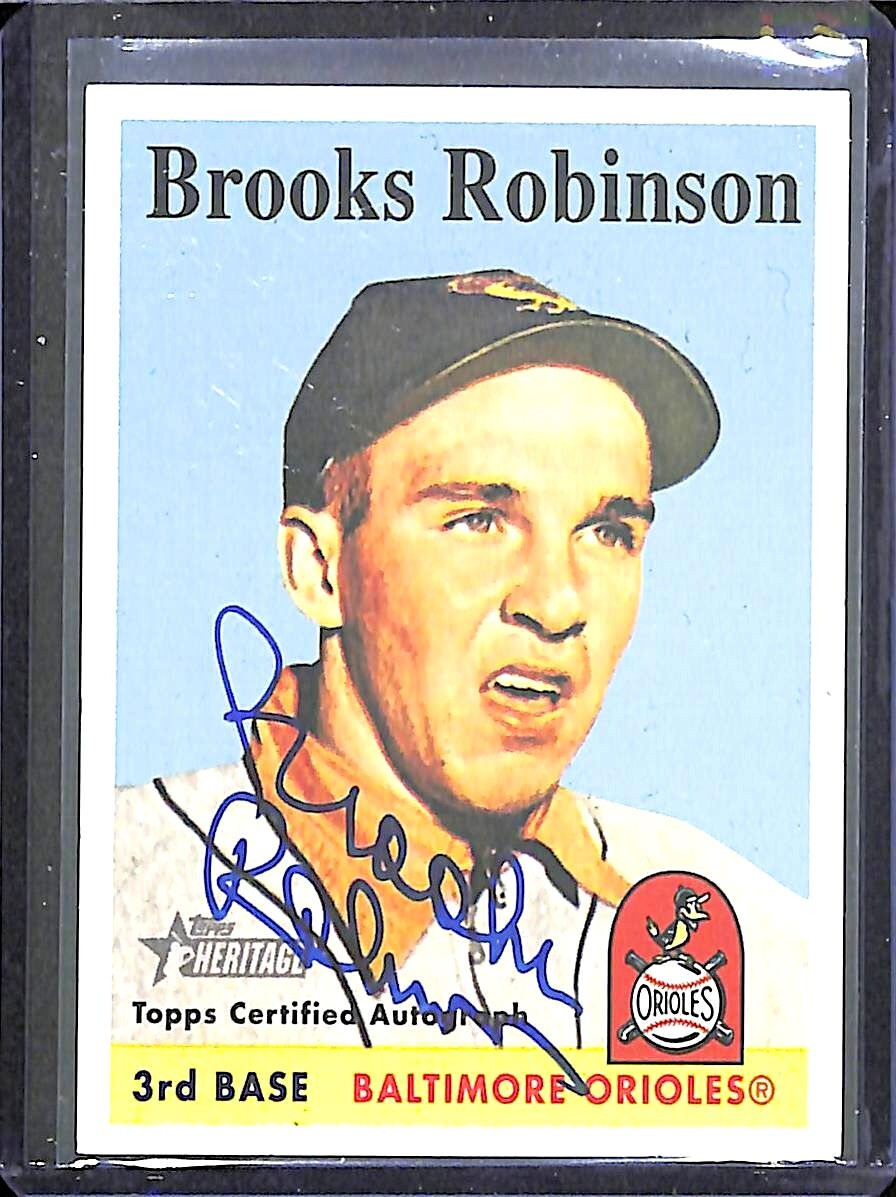 2007 Topps Heritage Real One Autograph #ROA-BR Brooks Robinson