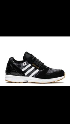 Bape X Undefeated X Adidas Zx 8000 Black White Camo Fy52 Size 10 Ebay