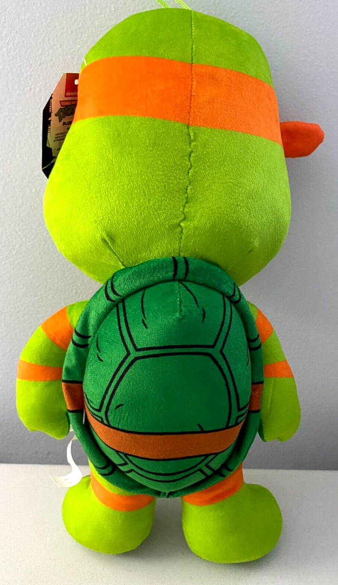 Large Orange Ninja Turtle Plush Toy MICHELANGELO 14 inch tall