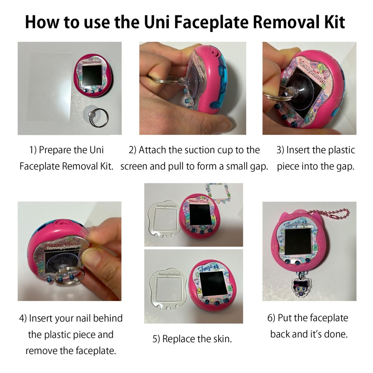 Tamagotchi Uni 正規品　フェイスプレート加工済み Tamagotchi Uni Faceplates Printable: Grab Bag Set of 20 (digital