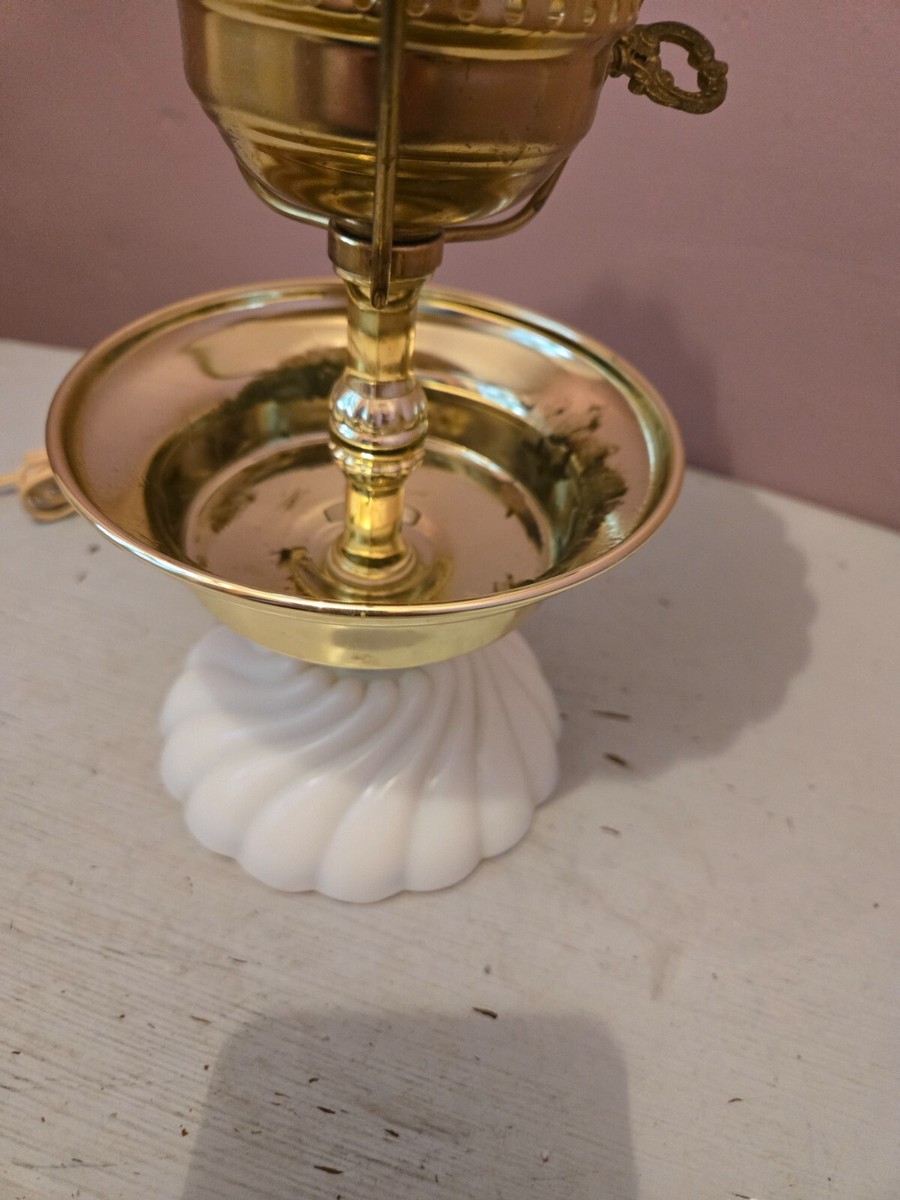 Vintage Milk Glass Lamp | eBay