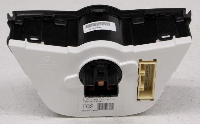 Hyundai Veloster 2012-2017 calefacción manual control de temperatura acabado opaco Foto 2 de 2