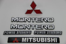 Fits Mitsubishi Montero Pajero 1982 To 1990 Emblem Badge Logo Set