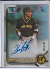 ROSMAN VERDUGO 2022 Bowman Chrome 1ST 340/499 AUTO SAN DIEGO PADRES