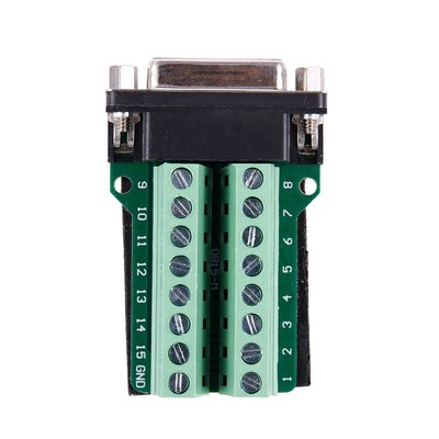3X(DB15 D-SUB VGA 15pin Female Adapter Jack Terminal  PCB Board O9O1)6095