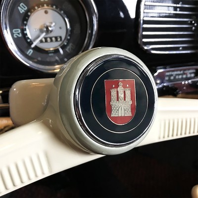 Vw Volkswagen Hamburg Horn Button Insert Bug Bus Ghia Kdf Okrasa Heb Cox Petri Ebay