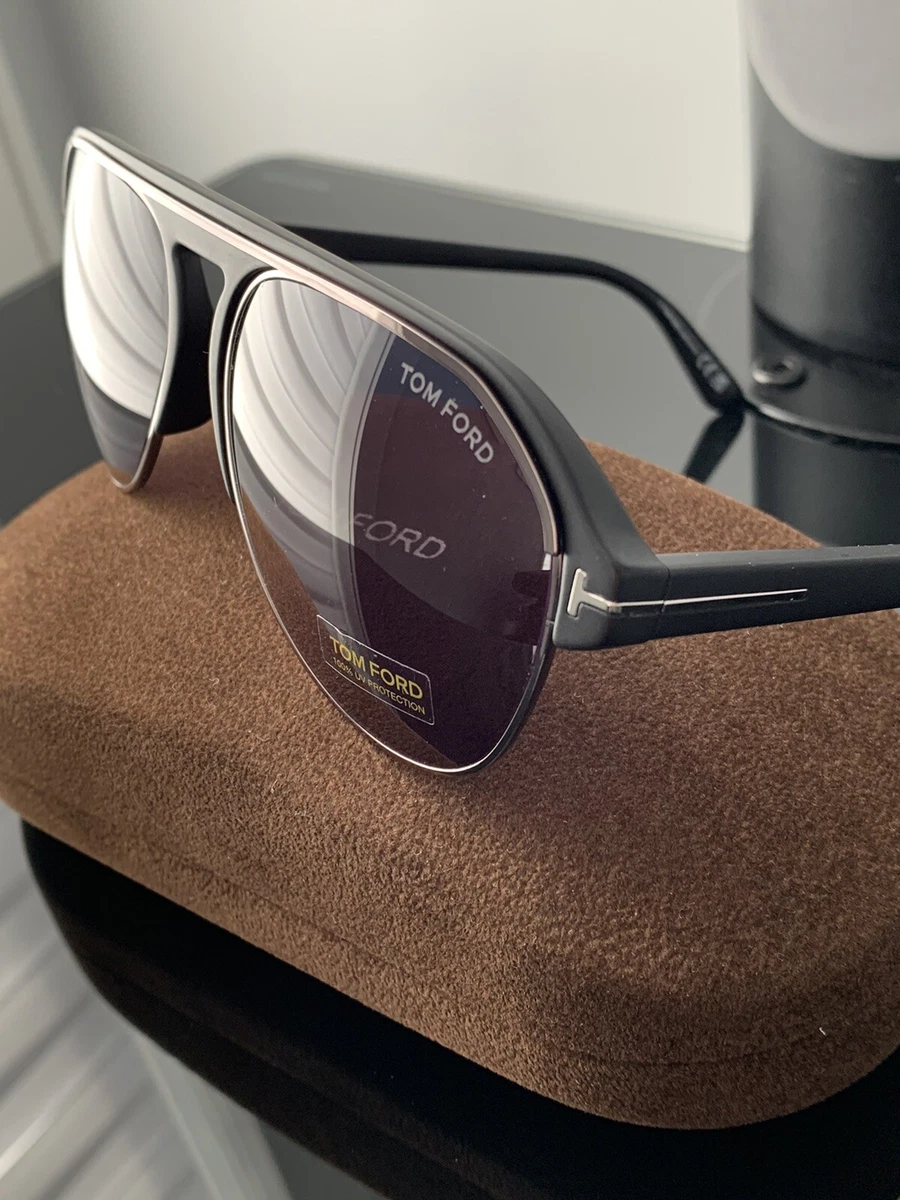 Tom Ford Mens Sunglasdes MARSHALL Matte Black 58mm eBay