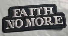 Embroidered Faith No More Band Patch approx 1.5x3.75" iron on