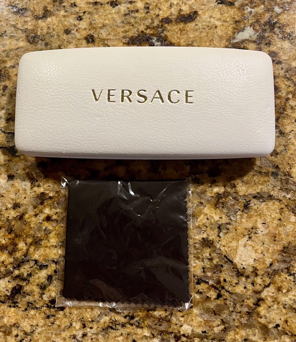VERSACE WHITE HARD CASE FOR SUNGLASSES/GLASSES With New  display picture 1