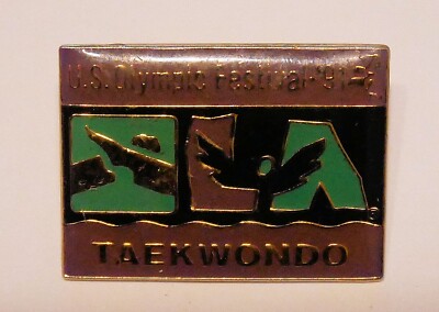 TAEKWONDO 1991 US OLYMPIC FESTIVAL EMAILLE VINTAGE PIN BADGE POST IN JIFFY BAG