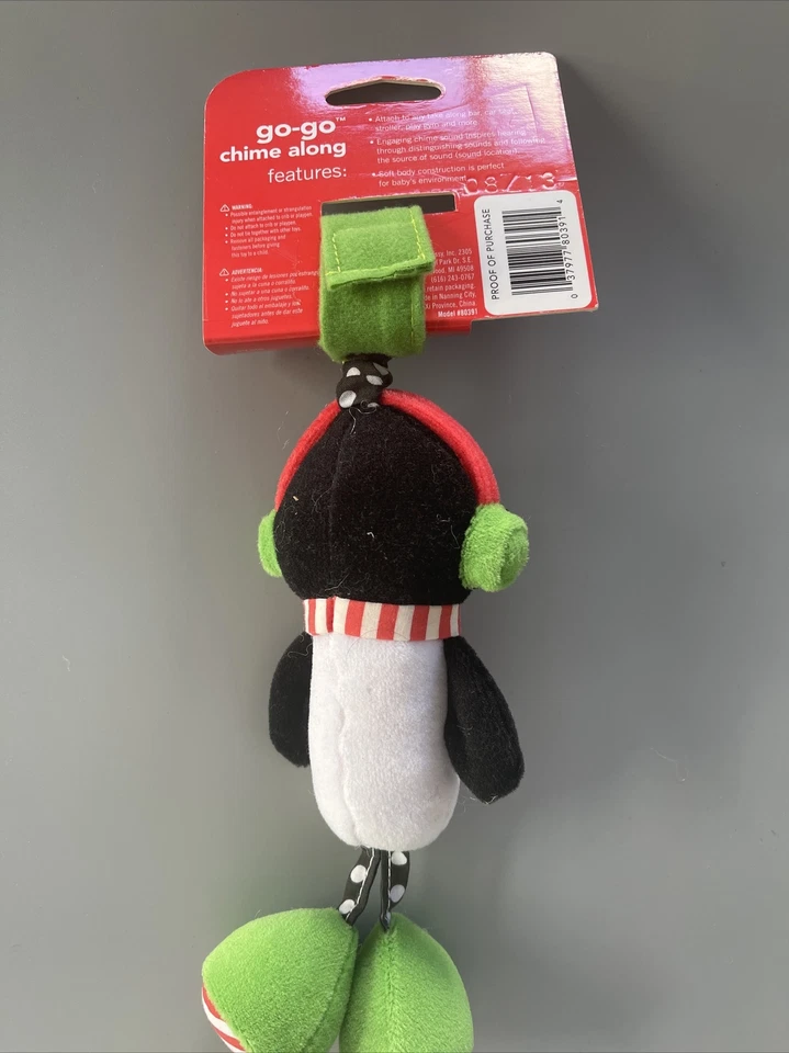 SASSY GO GO CARILLÓN COCHECITO ASIENTO BEBÉ JUGUETE PINGÜINO SONAJERO NUEVO Foto 3 de 3