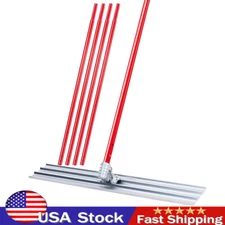 48"x8" Bull Float Concrete Tool Trowel Cement Concrete Surface Smooth Tool Red