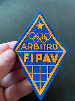 Patch Vintage Arbitre Olympique – Fédération Italienne Volleyball – Original