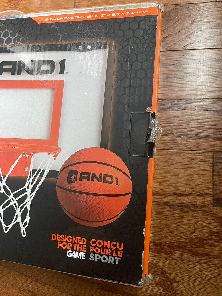 AND1 Indoor Basketball Hoop 18x12 Mini Basketball Hoop Over AND1 Indoor Basketball Hoop 18x12 Mini Basketball Hoop Over