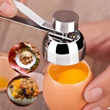 Stainless Steel Egg Shell Opener Topper Cutter Cracker Knocker Kitchen Home Tool