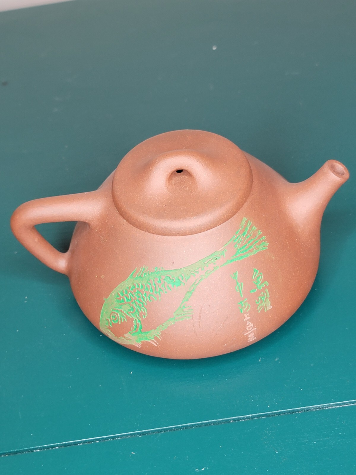 vintage antique chinese yixing zisha clay teapot Signed eBay