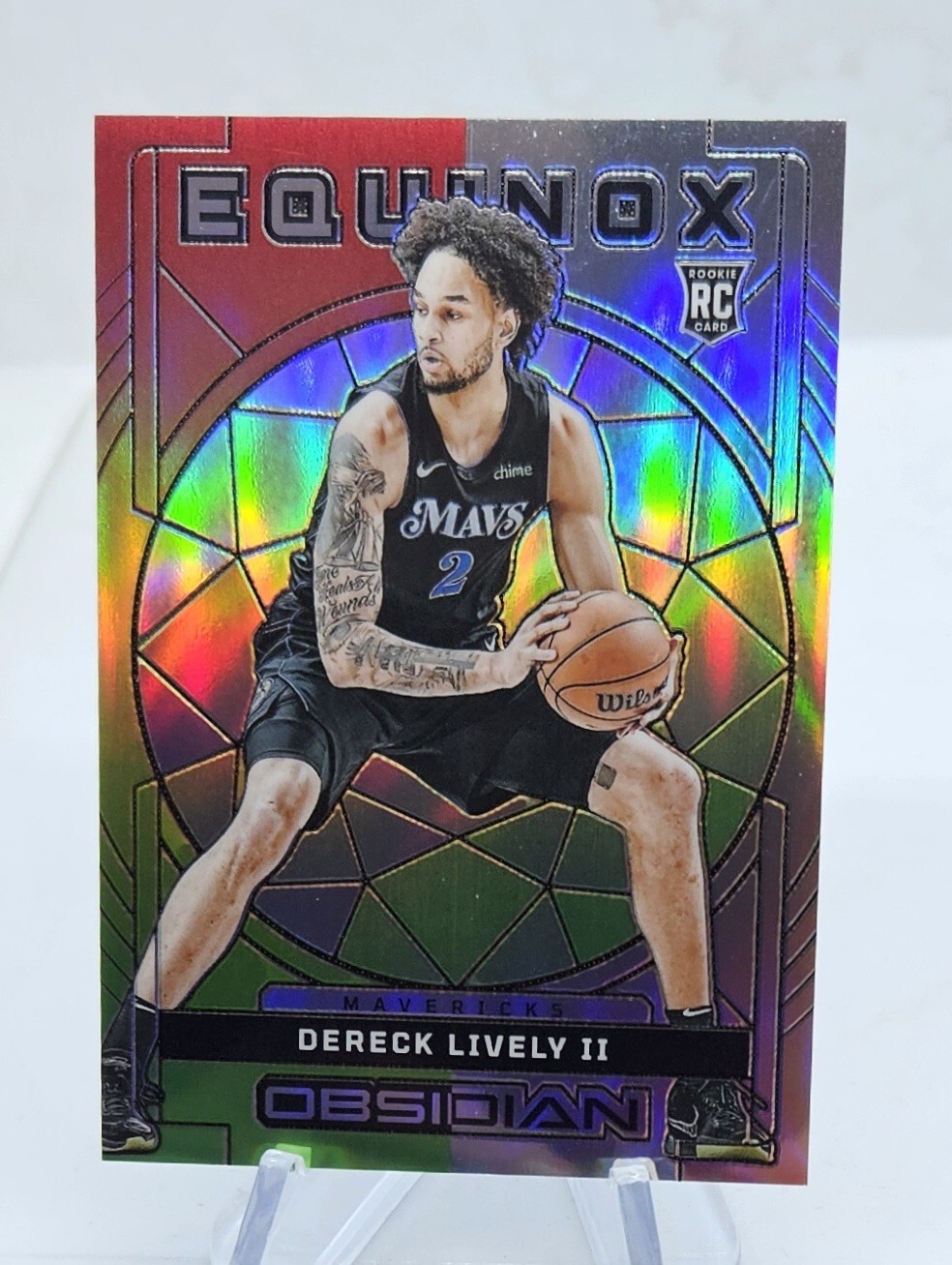 Dereck Lively II 2023-24 Obsidian RC Equinox Reggae Flood Electric Etch #21/60