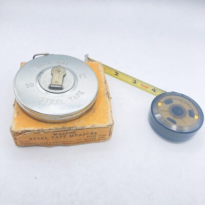Walsco 50' Foot & Komelon 10' Foot Retracting Tape Measures - Lot of 2