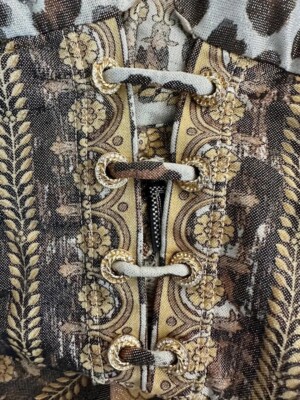 Gianni Versace S/S 1992 Runway Bustier Embellished Baroque Catsuit
