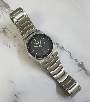 Seiko SNXM19J5 Black 1997 Sunburst Dial Retro Vintage Sports Rare JDM 7S26  OEM | eBay