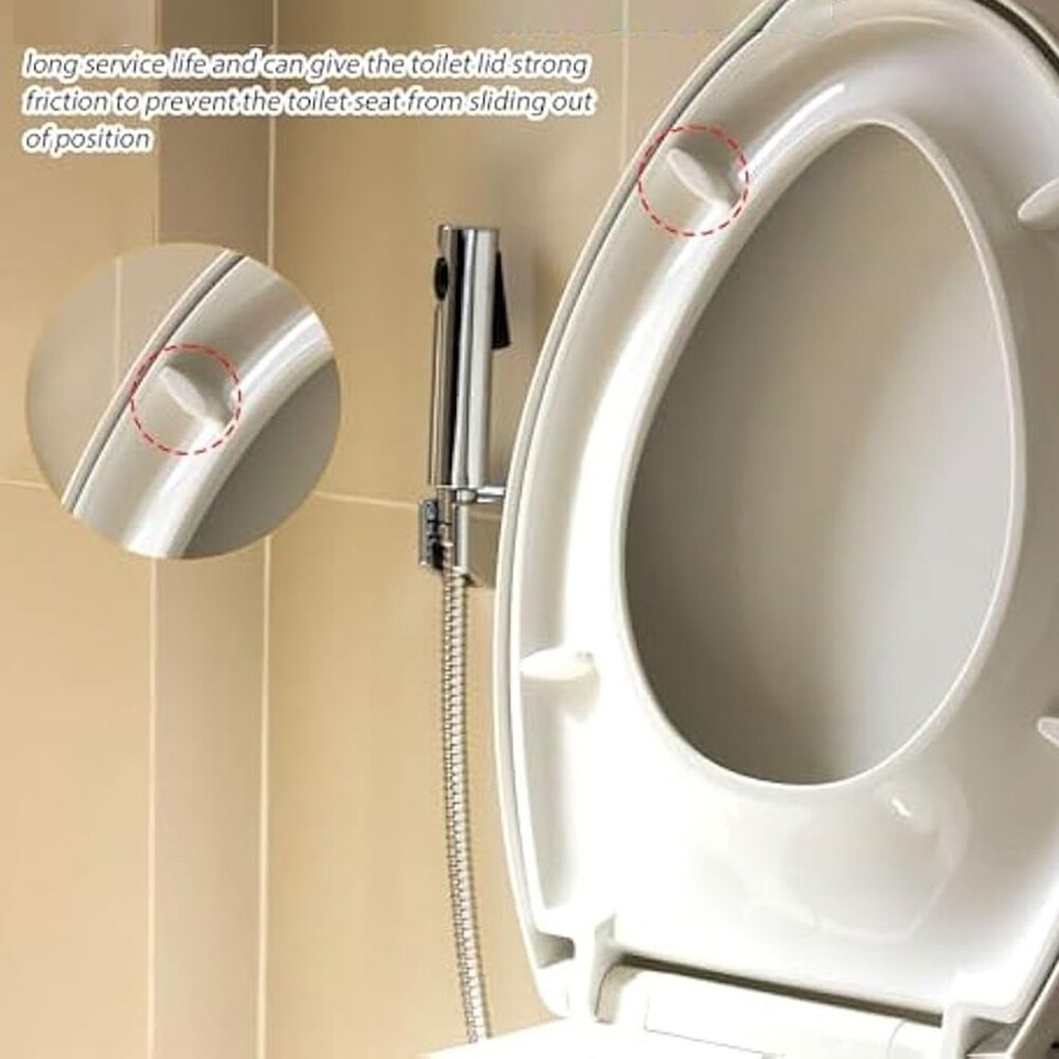 8pcs Toilet Bumpers, Rubber Toilet Bumper Service Kit Slip Pad Toilet