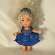 Bouncin Princess Ruby 8" Doll Vintage 1989 Lewis Galoob Light Up Metallic Dress 