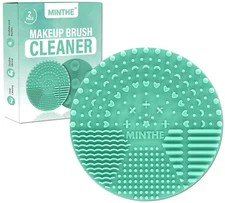 2pcs Makeup Brush Cleaner Mat| Silicone Makeup Brush Cleaning Mat, Brush Cleaner