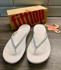 Iqushion Sparkle FitFlops Size 7  White