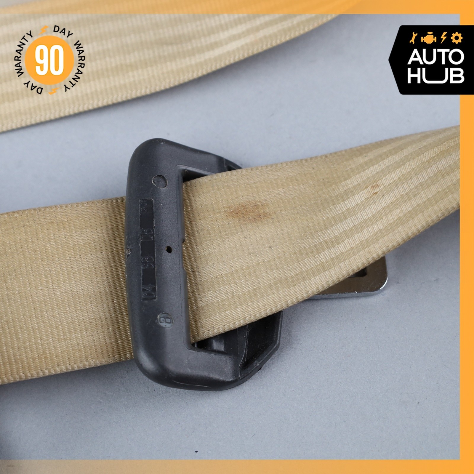 99-04 Bentley Arnage / RR Seraph Rear Right Side Seat Belt Retractor Beige OEM