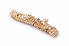 Vintage Style Bridal Hair Pins Lot Gold Pearl Crystal Floral Wedding Hair...