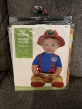 First Fireman Halloween Costume  Infant Size 6-12 Months Brand New  Firefigher